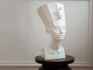 Nefertiti Bust: Digital Files for Papercraft. Printable PDF Template. 3d Origami Low Poly Model DIY.