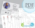 Princess Anna/ Frozen/ DiY Craft/ Template PDF/ Low Poly/ Papercraft/ 3D Doll/ Origami/ Home decor