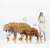 Crouching Tiger Papercraft, Pdf, Gurko, Pepakura, Template, 3D Origami, Paper Sculpture, Low Poly, DIY Craft