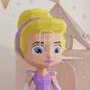 Low poly Cinderella Chibi Doll 3d papercraft sculpture, Doll 3D paper model