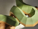 Snake: Digital Files for Papercraft. Printable PDF Template. 3d Origami Low Poly Model DIY