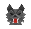 Werewolf Mask Template, Low Poly Paper Craft Project, Wolf Mask, DIY Printable Mask, Pdf Download, 3D Low Poly Mask, DIY Origami Mask