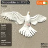 Holy Spirit Papercraft Design with PDF Templates, Paper Art and Craft for Home Decor, DIY, 3DIER