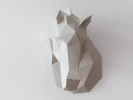 Horse Paper Sculpture, 3D Paper Craft, DIY Wall Art, Origami Horse, Printable Low Poly Paper Art, Home Decor, DIY Gift, Print At Home Pdf