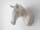 Horse Paper Sculpture, 3D Paper Craft, DIY Wall Art, Origami Horse, Printable Low Poly Paper Art, Home Decor, DIY Gift, Print At Home Pdf