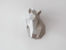 Horse Paper Sculpture, 3D Paper Craft, DIY Wall Art, Origami Horse, Printable Low Poly Paper Art, Home Decor, DIY Gift, Print At Home Pdf