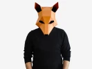 Fox Mask, DIY Printable Animal Mask, Papercraft Template, Instant Pdf Download, Low Poly Masks, Origami Fox, Lapa Studios, Animal Face Mask