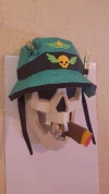 Skull Soldier Papercraft , PDF Template, DIY 3d Model, FanArt, Paper Sculpture, Low Poly, Pepakura, Craft, Manualidad, Arte de Papel