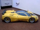 Pagani Zonda Velocity Yellow DIY 3D Papercraft Supercar Templates, Papercraft Model for Adults and Kids, Instant Download PDF