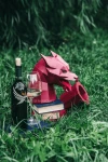 Dragon Wine Box Low Poly Papercraft, Paper Sculpture, Low Poly PDF Template, DIY Decor & Gift