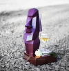 Moai Wine Box Low Poly Papercraft, Paper Sculpture, Low Poly PDF Template, DIY Decor & Gift