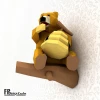 Bear with beehive 3D Decor Low poly Papercraft, DIY, PDF