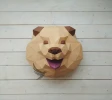 Chow Chow Low Poly Wall Papercraft, Paper Sculpture, Low Poly PDF Template, DIY Decor & Gift