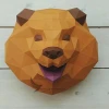 Chow Chow Low Poly Wall Papercraft, Paper Sculpture, Low Poly PDF Template, DIY Decor & Gift