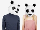 Cute Panda Mask, DIY Gift Idea, DIY Printable Animal Mask, Instant Pdf Download, 3D Low Poly Masks, Papercraft Template, Origami Panda