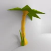 Palm 3D Wall Decor Low poly Papercraft, DIY, PDF