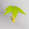Palm 3D Wall Decor Low poly Papercraft, DIY, PDF