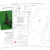 Witch Hat and Legs, Halloween decor papercraft