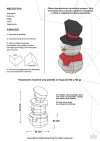 Snowman Muñeco Papercraft 3D, pepakura Pdf template Low polygonal Paper Sculpture Diy Decor home loft office gift