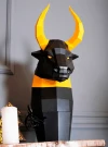 Bull Wine Box Low Poly Papercraft, Paper Sculpture, Low Poly PDF Template, DIY Decor & Gift