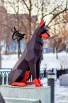 Doberman Low Poly Papercraft, Paper Sculpture, Low Poly PDF Template, DIY Decor & Gift