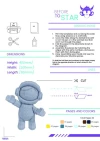 ASTRONAUT CHILD, Papercraft, Template, DIY, Paper, Low Poly, Cute, Kawaii, 3D Model, Pdf Low Poply, Kids Toy