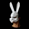 BUNNY Mask - Make your own paper bunny rabbit mask with this template