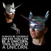 UNICORN Mask - Build this quick and easy low-poly unicorn mask from card