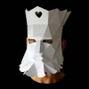 KING of Hearts Mask - Make your own paper mask with this instant download template