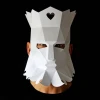 KING of Hearts Mask - Make your own paper mask with this instant download template