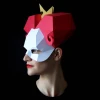 QUEEN of Hearts Mask - Make your own paper mask with this instant download template