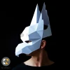 GRIFFIN Mask - Build your own mythical creature mask with this Low-Poly PDF mask template