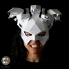 MEDUSA Mask - Make your own Medusa with this low-poly paper mask template