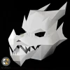 DRAGON Mask - Make your own 3D dragon mask with this template