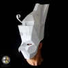 Egyptian God HORUS paper mask - Make it with this Low-Poly mask template