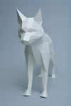 Arctic Fox - Papercraft Pattern - DIY Origami model - Downloadable PDF template