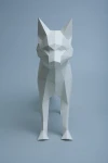 Arctic Fox - Papercraft Pattern - DIY Origami model - Downloadable PDF template