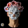 SUGAR SKULL Mask - Make this easy Day of the Dead skull mask from card