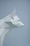 Arctic Fox - Papercraft Pattern - DIY Origami model - Downloadable PDF template