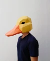 DUCK Mask DIY, Lowpoly Papercraft