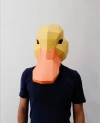 DUCK Mask DIY, Lowpoly Papercraft