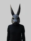 Rabbit mask template - paper mask, papercraft mask, masks, 3d mask, low poly mask, 3d paper mask, paper mask template, animal mask halloween