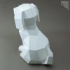 Labrador paper model ,Papercraft , DIY , Low poly , PDF Papercraft , Labrador Model , Labrador low poly , Labrador