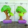 DIY Bonsai Tree model, 3D Papercraft PDF pattern / Simple Origami Low poly paper Sculpture for kids Room Decor or plant lover Lady gift