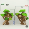 DIY TreeHouse model, 3D Papercraft PDF pattern / Simple Origami lowpoly Architectural kit for adults or kids Room Decor / Anniversary Gift