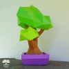 DIY Bonsai Tree model, 3D Papercraft PDF pattern / Simple Origami Low poly paper Sculpture for kids Room Decor or plant lover Lady gift