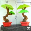 DIY Deformed Bonsai Tree model, 3D Papercraft PDF pattern/ Simple low poly paper Sculpture for kids Room Decor as the Twisted oak/ pine tree