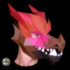 DRAGON Mask - Make your own 3D dragon mask with this template