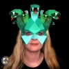 MEDUSA Mask - Make your own Medusa with this low-poly paper mask template