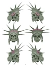 Statue Of Liberty Skull Mask,DIY Head,Instant Pdf download,Polygon mask,Paper Mask,Printable,3D Masks,Low Poly,Papercraft,Template,Halloween